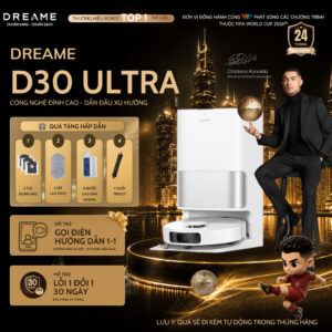 Robot hút bụi lau nhà Dreame D30 Ultra – Bản Quốc Tế, lực hút 25.000 Pa - ảnh 2