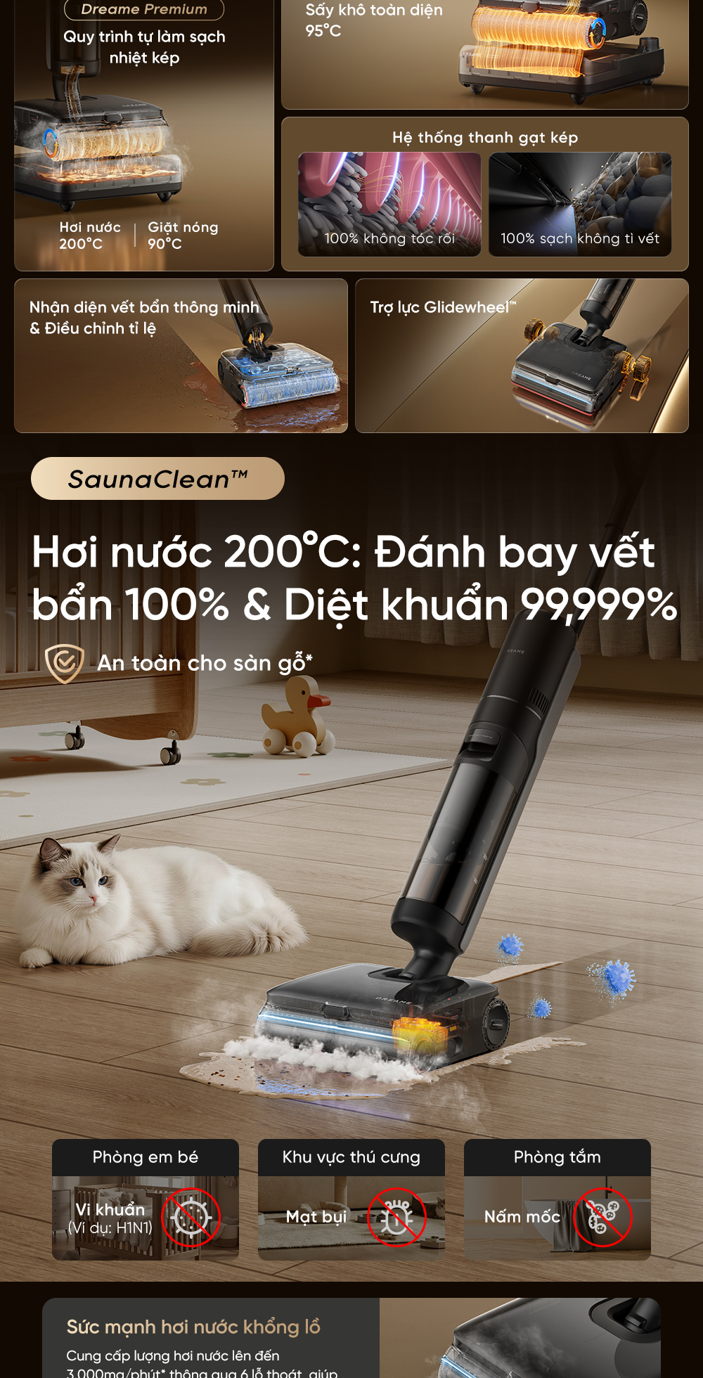 Dreame H16 Steam – hình 2