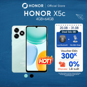 Điện thoại Honor X5c 4GB/64GB – màn hình 6.74 inch, giá phổ thông