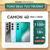 Điện thoại Tecno Camon 40 8GB/128GB – AMOLED 120Hz, pin 5.200 mAh