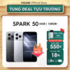 Điện thoại Tecno Spark 50 4GB/128GB – pin 6.700 mAh, camera AI 50MP